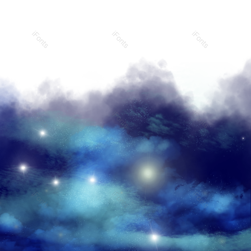 卡通图片,天空元素,梦幻PNG,彩色免抠素材